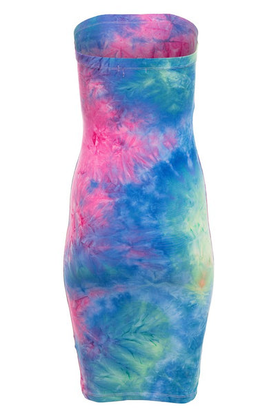 Neon Tie Dye Dress